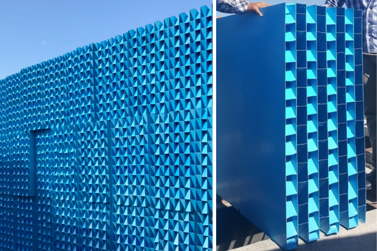 Ảnh thực tế tấm lắng lamen nhựa PVC 54x54